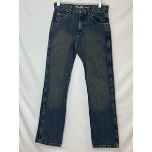 Wrangler Retro Jeans Women's 16R Blue Relaxed Fit Straight Leg 5 Pocket Denim